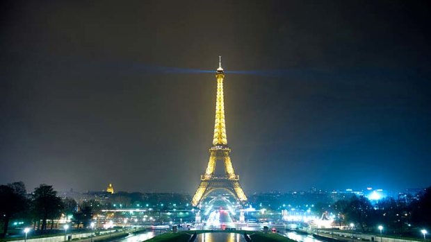 Earth Hour ... the Eiffel tower was submerged into darkness last year.