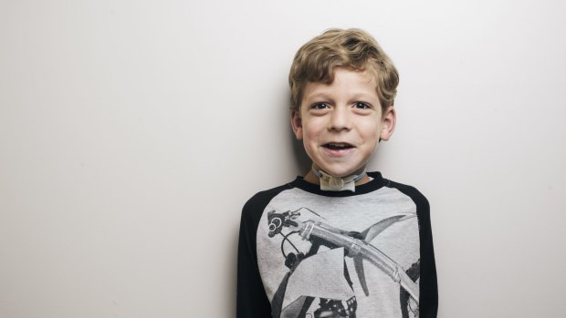 Dominic McFadden, 7, has had help managing his tracheostomy and autism from a nurse-led learning support assistant at his mainstream school since March last year.