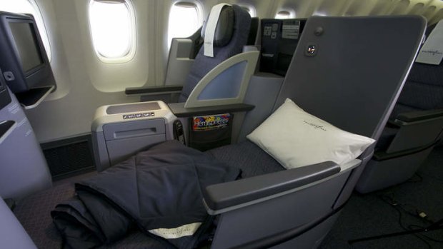 United Airlines business class seating.