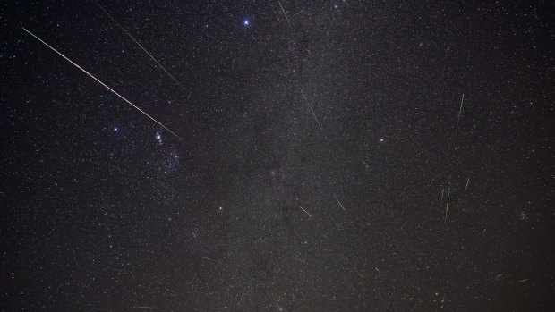 The previous meteor shower which, at its peak, produced 30 to 40 shooting stars an hour.