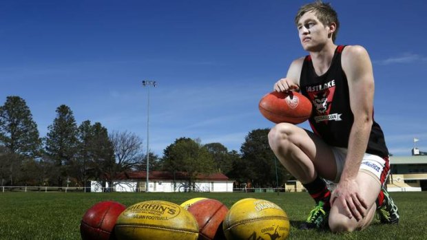Eastlake player Liam Flaherty is going to the AFL draft training camp.