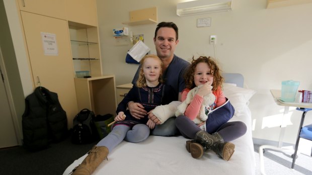 Adam Clarke will be back home for Father’s Day with  daughters Morgen and Ava.