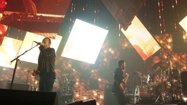 Radiohead plays for fans at Brisbane Entertainment Centre on November 9, 2012.