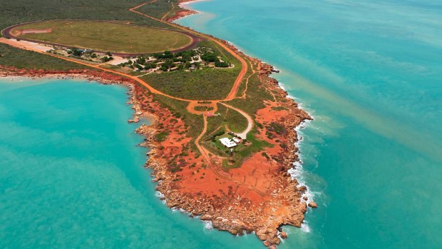 Aerial view of Gantheaume Point, Broome. News_P&O_Gantheaume Pt_near Broome_CREDIT GARRY NORRIS PHOTOGRAPHY str19-cruisedirec