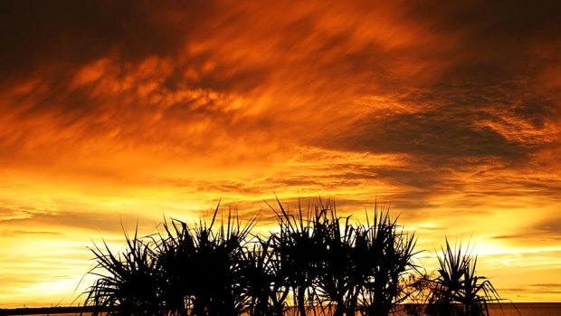 A beautiful sunset near Weipa.