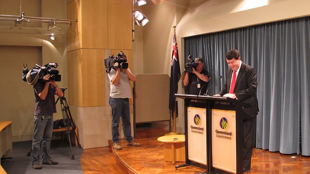 'I think it's time for me to move on': Deputy Premier Paul Lucas announces his retirement in Brisbane today.