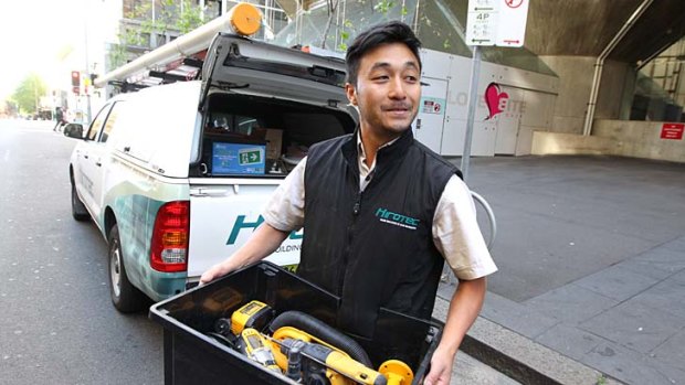 ''Wasting their time'': Off-street parking is not an option for electrician Chan Vongsarath.
