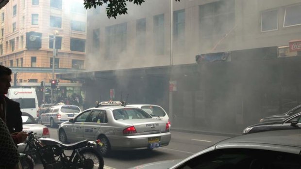 Fire: 1200 people were evacuated from the CBD building.