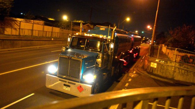 Almost 9000 trucks were counted in a 24-hour period in March on Francis Street, Yarraville, including 649 trucks after the night-time curfew.