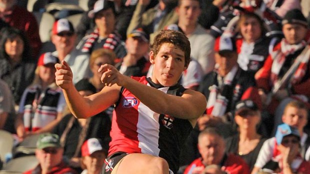 Bigger, stronger, more driven: St Kilda youngster Arryn Siposs has recovered from injury.
