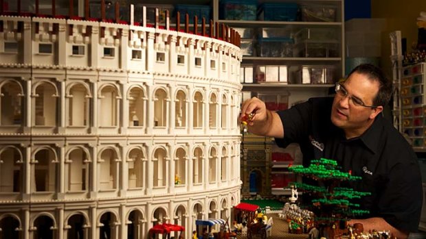Glory of the Empire ... Ryan McNaught's Lego Colosseum is the first of its kind.