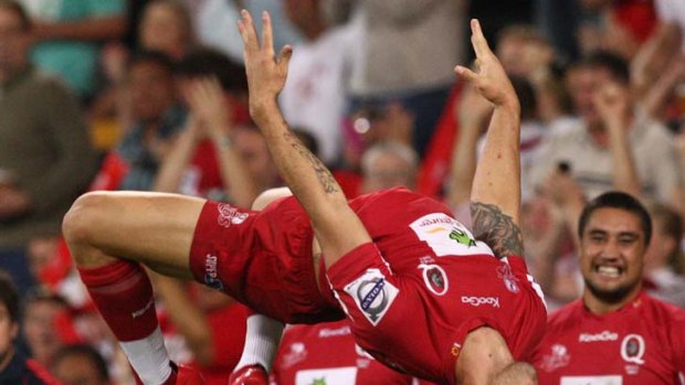 Head over heels ... Quade Cooper says he loves the hype surrounding State of Origin and has a strong desire to test himself in that arena.