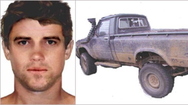 The man police want to speak to in relation to the deliberately-lit bushfire and a ute seen near where the blaze started.