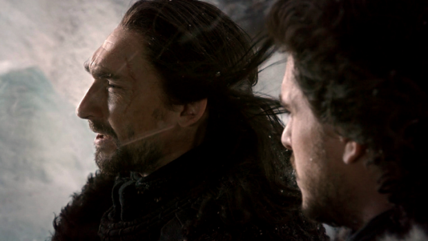 Nights Watchmen ... Benjen Stark with Jon Snow before he disappeared ranging beyond the Wall.