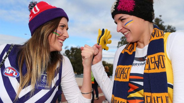 Which club's brand is worth more? The Dockers or Eagles?