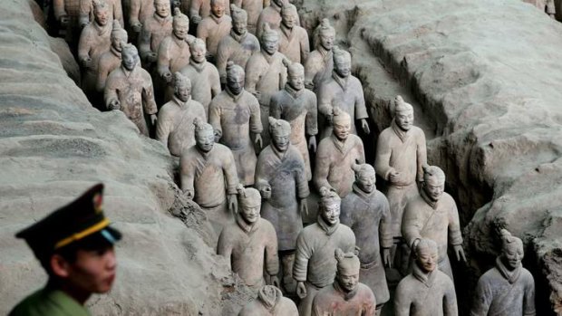 The Terracotta Army at Xi'an.