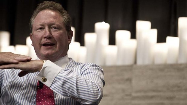 Standing down: Andrew Forrest.