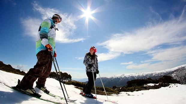 Spring has sprung ... the sun has been shining on the ski fields this August.