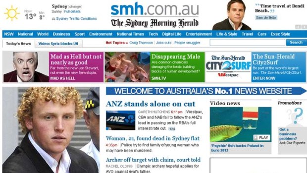 Top site for news ... smh.com.au