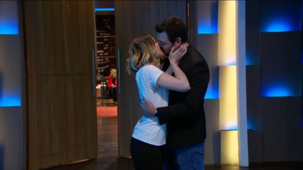 Sealed with a kiss: The successful marriage pitch on <i>Shark Tank</I>.