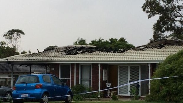This house in Padbury suffered about $550,000 damage in Friday night's arson attack.