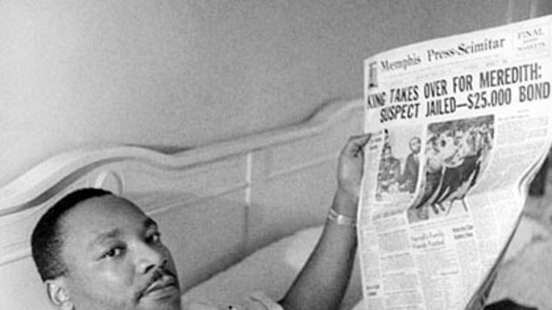 Trusted ... a photograph of Martin Luther King by Ernest Withers.