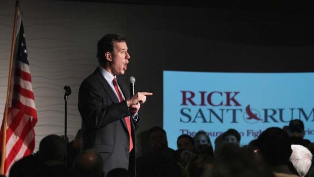 Fire and brimstone &#8230; Rick Santorum has cast the presidential race as a religious battle.