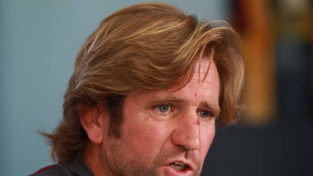 Moving forward ... Des Hasler.