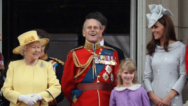 Pecking order ... Catherine, Duchess of Cambridge, must curtsy to the Queen and Prince Philip at all times.