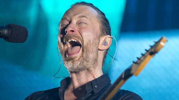 Devoted following ... Radiohead frontman Thom Yorke.