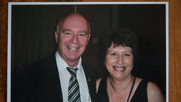Lynda and Mark Thompson in 2013.
