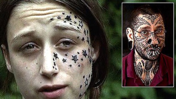 Kimberley Vlaeminck, 18, claims she was sleeping when Rouslan Toumaniantz tattooed 56 stars on her face.