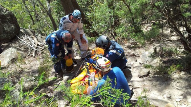 Emergency services had to rescue two rockclimbers in the Blue Mountains.