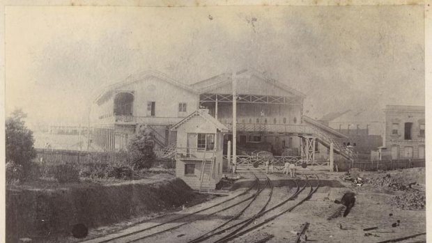 Ipswich station, as it was in 1865.