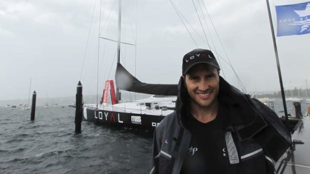 Novice: Jude Bolton prepares for the Sydney to Hobart.