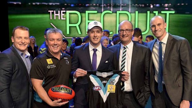 Johann Wagner was drafted by Port Adelaide after winning the reality TV contest on The Recruit.