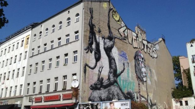 Another postcard from Berlin's street art tour: art for artists.
