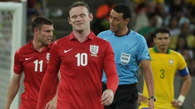 Wayne Rooney in England's red colours last year.