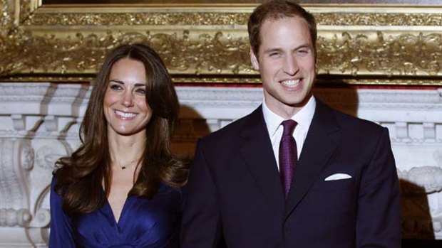 Will marry next year ... Prince William and Kate Middleton.