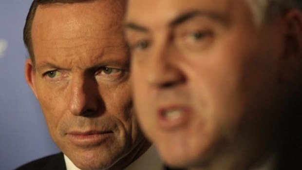 Prime Minister Tony Abbott and Treasurer Joe Hockey.