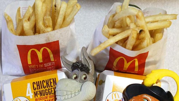 Happy Meals ... they'll now include an apple in the US.