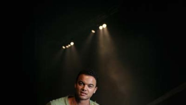 Going for a song ... Guy Sebastian performed before the ARIA awards.