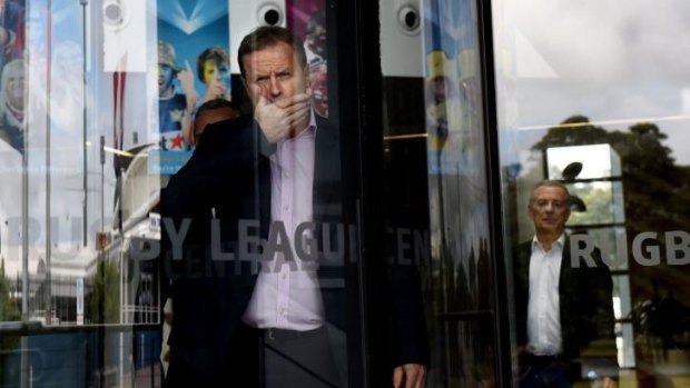 Speak no evil: Dave Smith at Rugby League Central on Saturday.