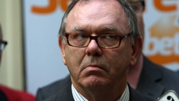 Happy news? Former ACTU chief Jeff Lawrence.