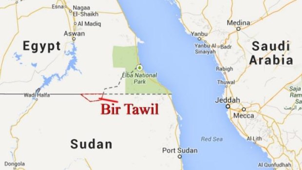 Bir Tawil, between the Egyptian and Sudan border, which the Heaton family is claiming.