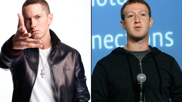 Rapper Eminem has some words of wisdom for Facebook CEO Mark Zuckerberg.