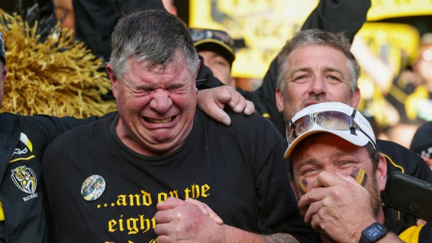 Tears of joy for long-suffering Richmond fans.
