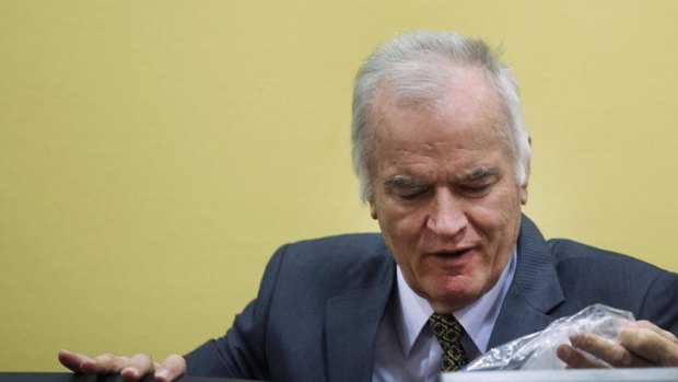 Ratko Mladic is accused of ordering the slaughter of 8000 Bosnian Mulim men and boys from Srebrencia in July 1995.