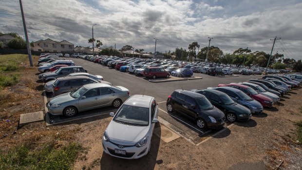 Parking at a premium at the Werribee train Statioin. 