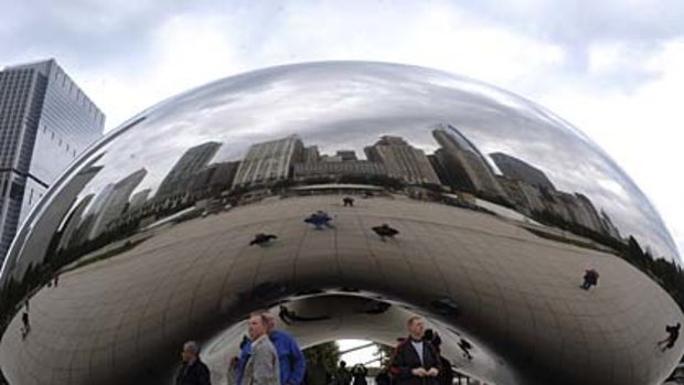 Anish Kapoor's Cloud Gate in Chicago.